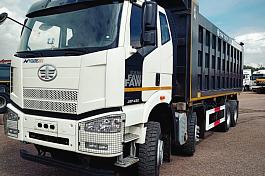 Самосвал FAW J6 (8х4) б/у (2023 г., 32 100 км.)(7643)